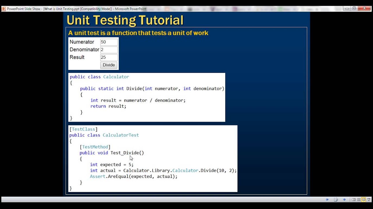 C# Unit Testing Tutorial - Courses Free